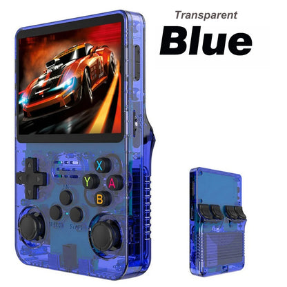 100% Genuine R36S Retro Handheld Video Game Console Linux System 3.5 Inch IPS Screen  Portable Pocket Video Player 64GB for PSP