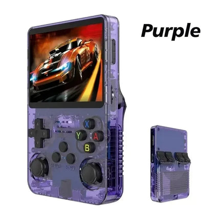 100% Genuine R36S Retro Handheld Video Game Console Linux System 3.5 Inch IPS Screen  Portable Pocket Video Player 64GB for PSP