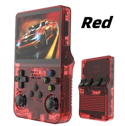 100% Genuine R36S Retro Handheld Video Game Console Linux System 3.5 Inch IPS Screen  Portable Pocket Video Player 64GB for PSP