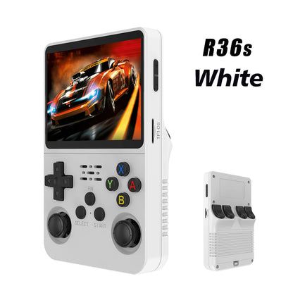 100% Genuine R36S Retro Handheld Video Game Console Linux System 3.5 Inch IPS Screen  Portable Pocket Video Player 64GB for PSP