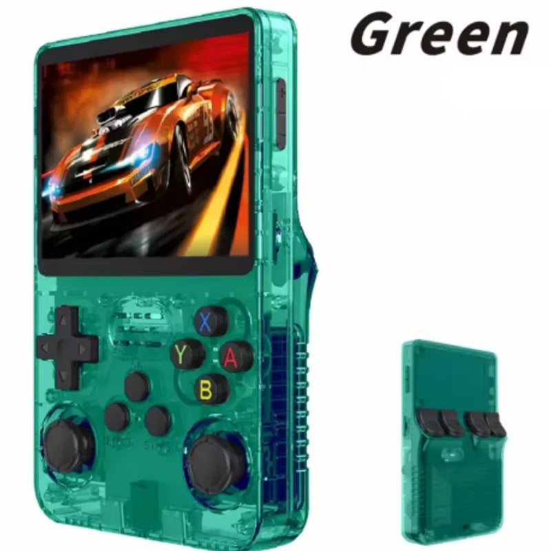100% Genuine R36S Retro Handheld Video Game Console Linux System 3.5 Inch IPS Screen  Portable Pocket Video Player 64GB for PSP