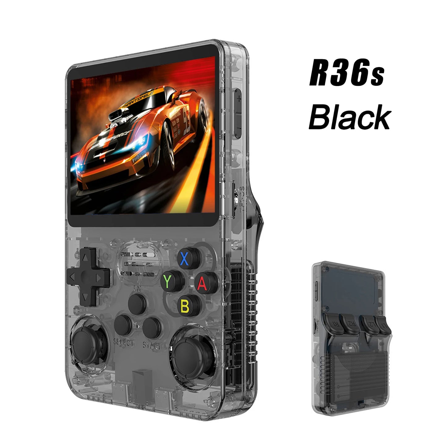 100% Genuine R36S Retro Handheld Video Game Console Linux System 3.5 Inch IPS Screen  Portable Pocket Video Player 64GB for PSP
