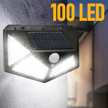 1/2/4/6Pcs 100 LED Wall Lights Outdoor Solar Lamp PIR Motion Sensor Solar Powered Sunlight Street Light for Garden Decoration
