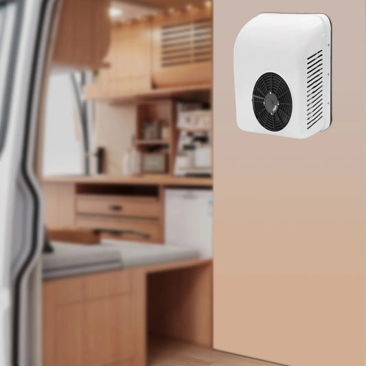 12V Rooftop Air Conditioner 6000 BTU Cooling Heating for RV Truck Bus with PP Alloy Body Low 40db Noise