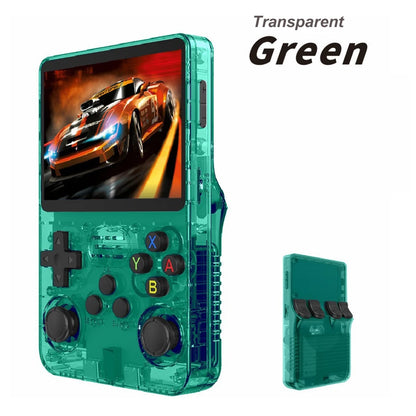 100% Genuine R36S Retro Handheld Video Game Console Linux System 3.5 Inch IPS Screen  Portable Pocket Video Player 64GB for PSP