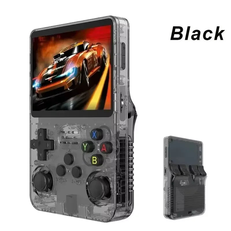 100% Genuine R36S Retro Handheld Video Game Console Linux System 3.5 Inch IPS Screen  Portable Pocket Video Player 64GB for PSP