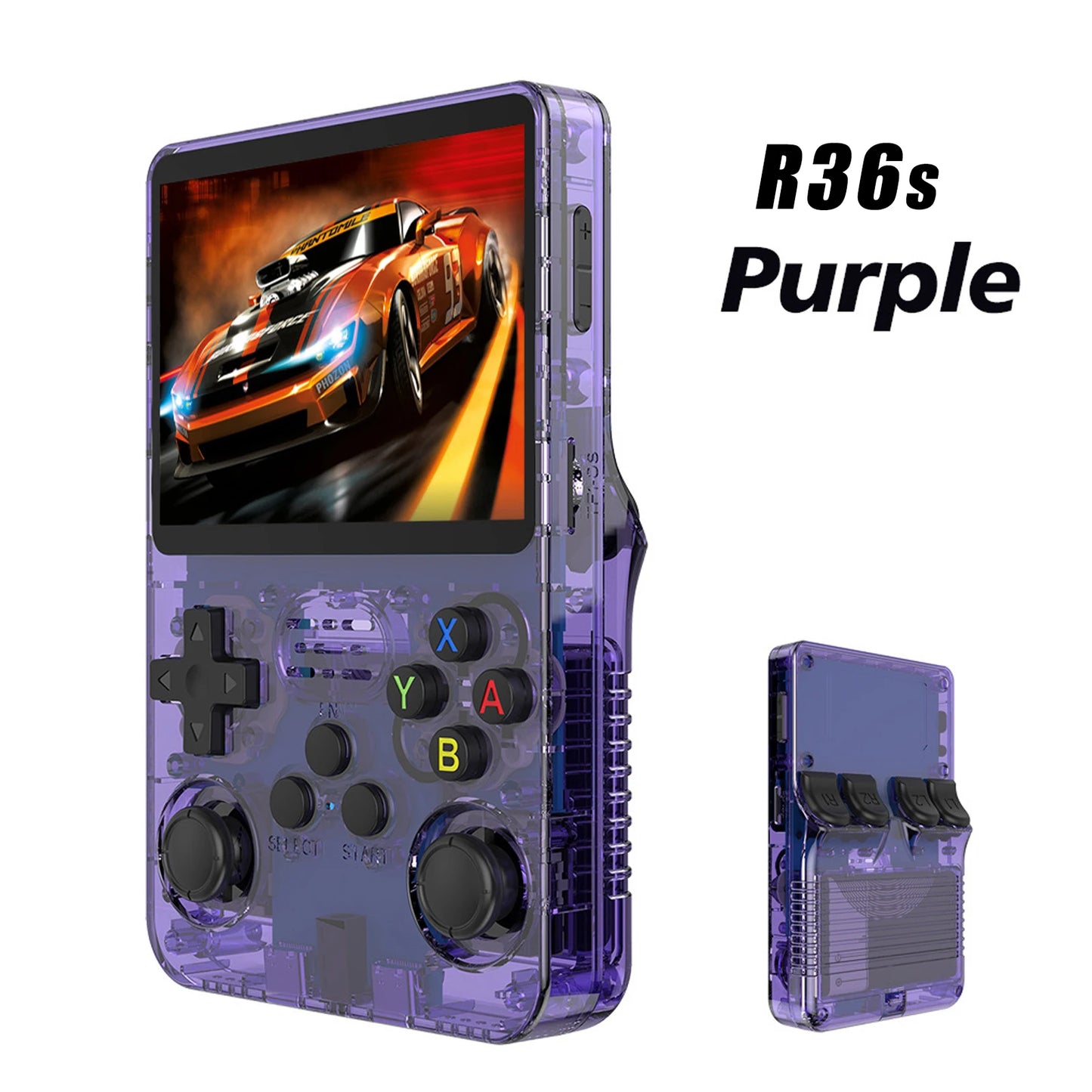 100% Genuine R36S Retro Handheld Video Game Console Linux System 3.5 Inch IPS Screen  Portable Pocket Video Player 64GB for PSP