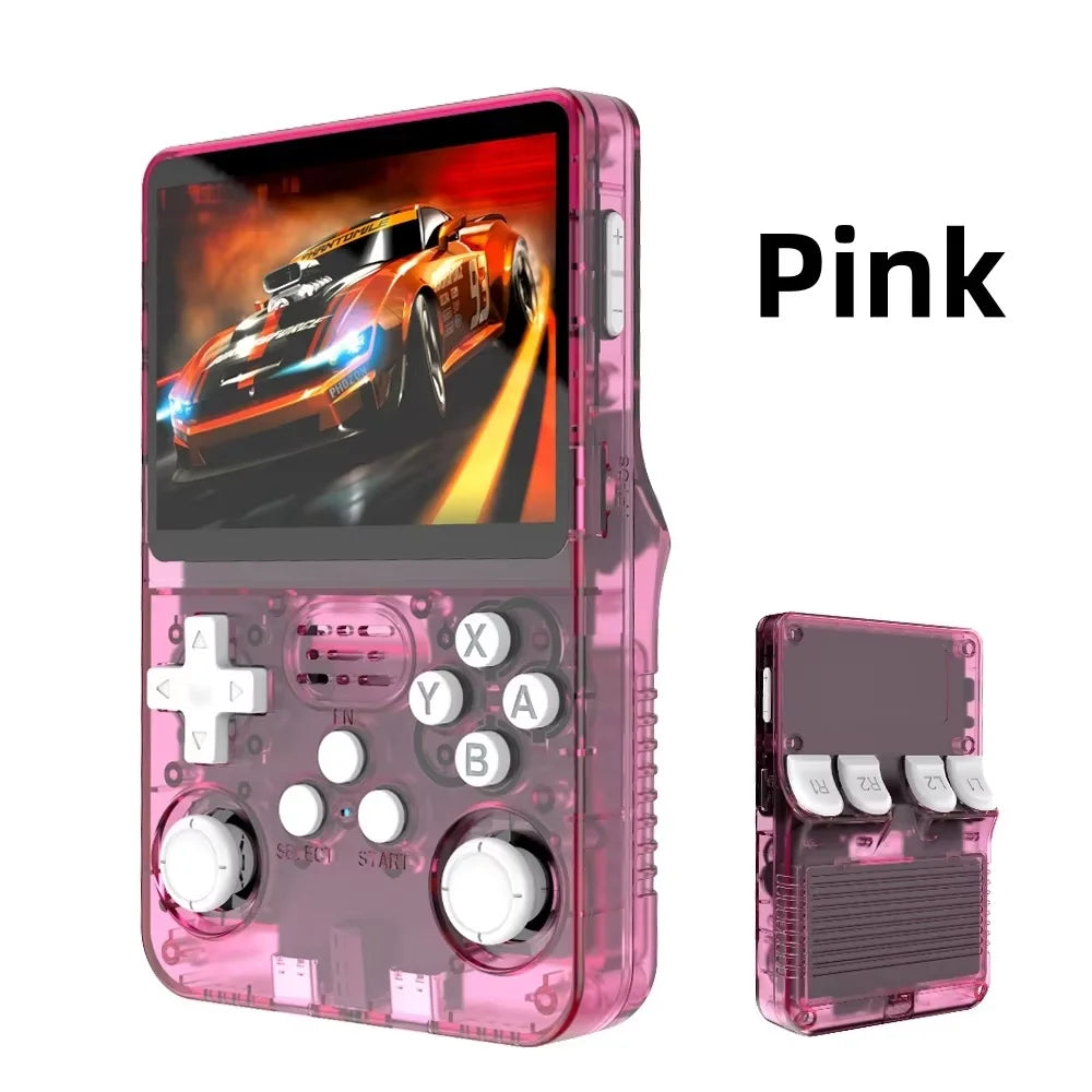 100% Genuine R36S Retro Handheld Video Game Console Linux System 3.5 Inch IPS Screen  Portable Pocket Video Player 64GB for PSP