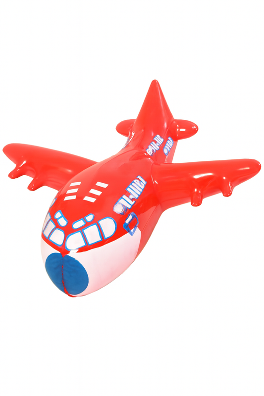 Red Inflatable Toy Airplane for Kids