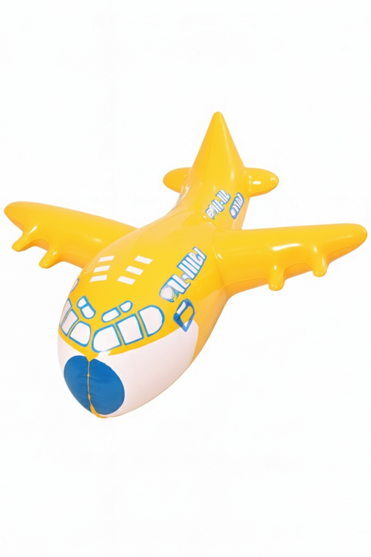 Yellow Inflatable Airplane Toy for Kids – Pool Float & Playtime Fun
