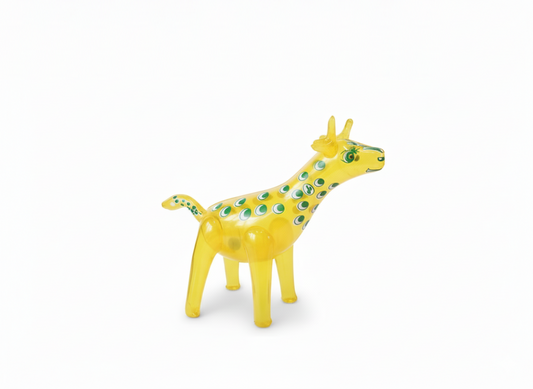 Yellow Inflatable Giraffe Toy for Kids